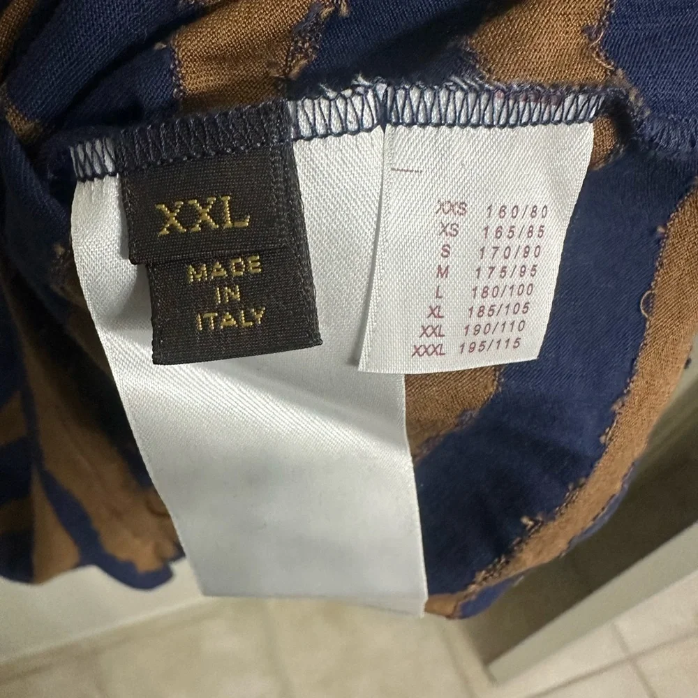Louis Vuitton Blue and Brown Striped Top - Picture 3 of 3